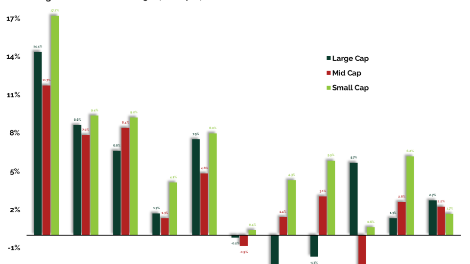 January Sector Returns by Market Cap 02032026